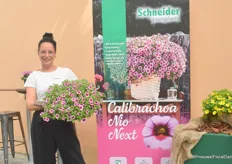 Janneke Versteeg of Schneider with Calibrachoa Neo Next is a well branching plant that is early flowering, compact, available in bright flower colours and perfect for pots and containers, also in hanging baskets. Geert-Jan Aaldering met Salfia Midnight. The key features of Salvia nemorosa Midnight are: "Vigorous spikes, to 35cm tall and can spread up to 30 cm, butterfly and pollinator friendly, drought-tolerant, strong in retail market (after sales)."